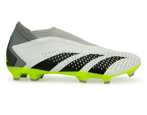 adidas Men's Predator Accuracy.3 Laceless FG White/Lucid Lemon