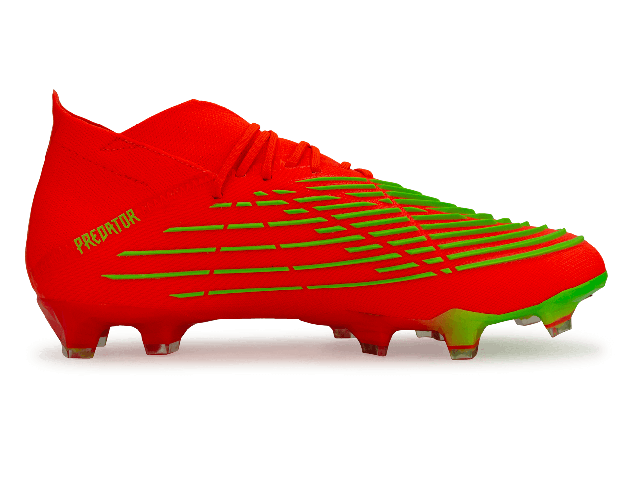 adidas Men's Predator Edge.1 FG Solar Red/Solar Green - Image 2