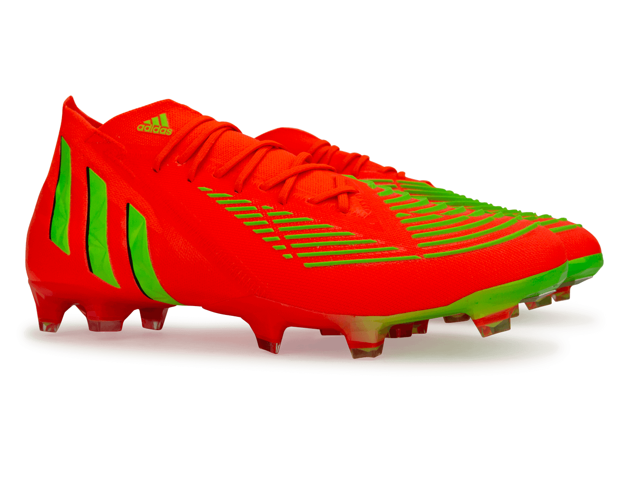 adidas Men's Predator Edge.1 FG Solar Red/Solar Green - Image 3