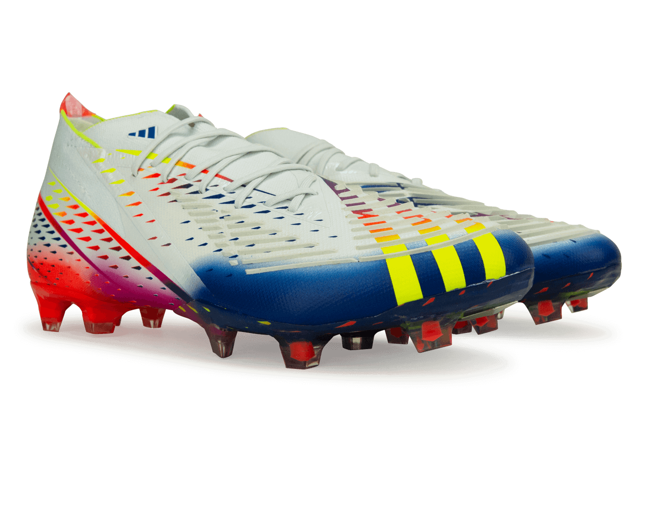 adidas Men's Predator Edge.1 FG White/Blue - Image 3