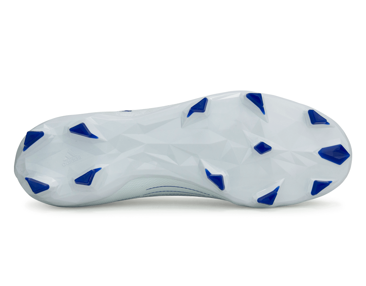 adidas Men's Predator Edge.3 Laceless FG White/Hi-Res Blue - Image 4