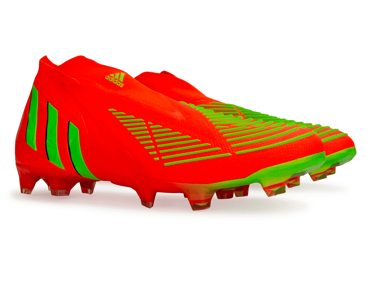 adidas Men's Predator Edge+ FG Solar Red/Solar Green - Image 3