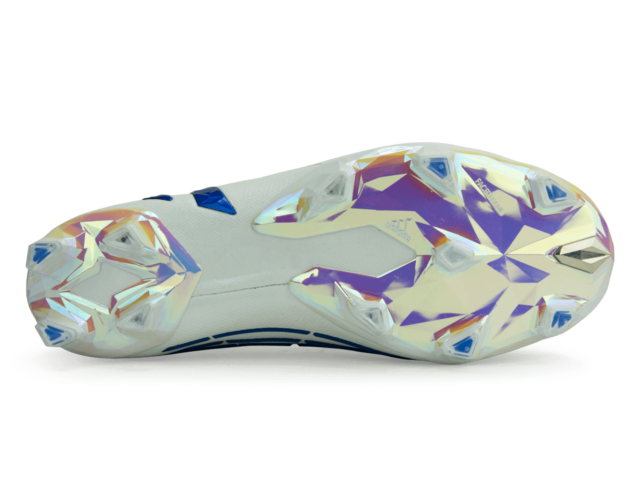 adidas Men's Predator Edge+ FG White/Hi Res Blue - Image 4