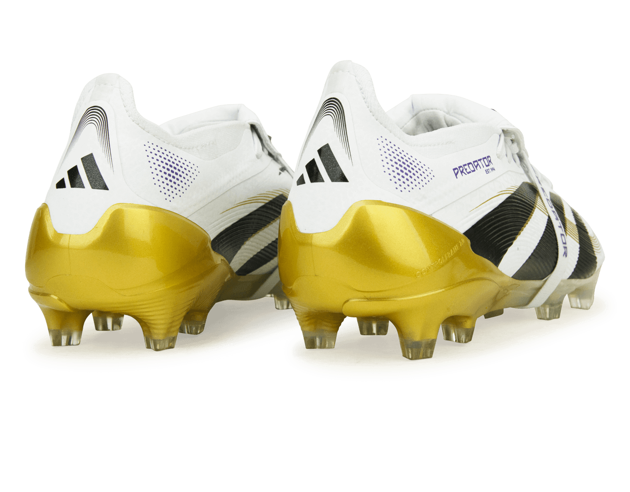 adidas Men's Predator Elite Foldover Tongue FG White/Black/Gold - Image 5