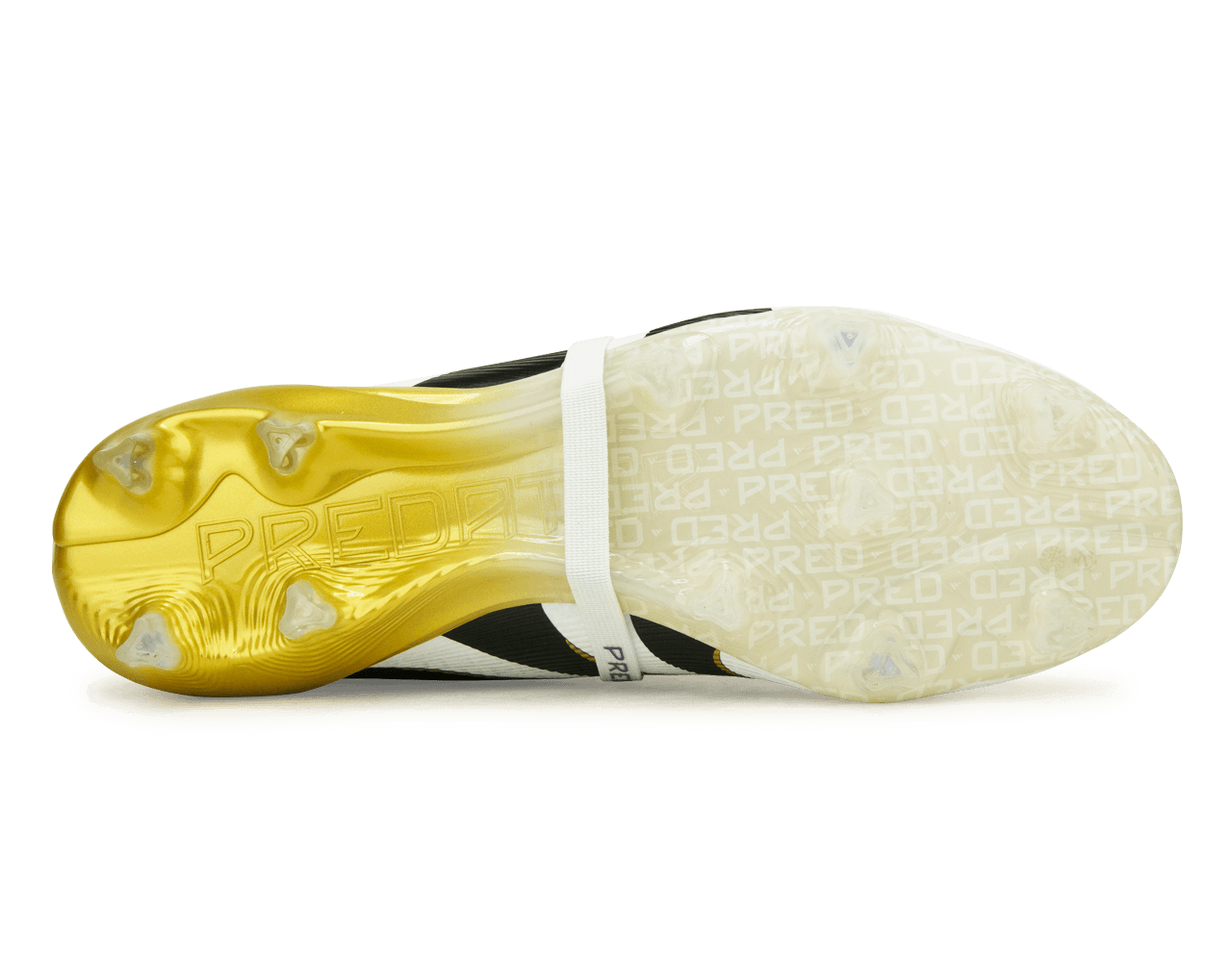 adidas Men's Predator Elite Foldover Tongue FG White/Black/Gold - Image 3