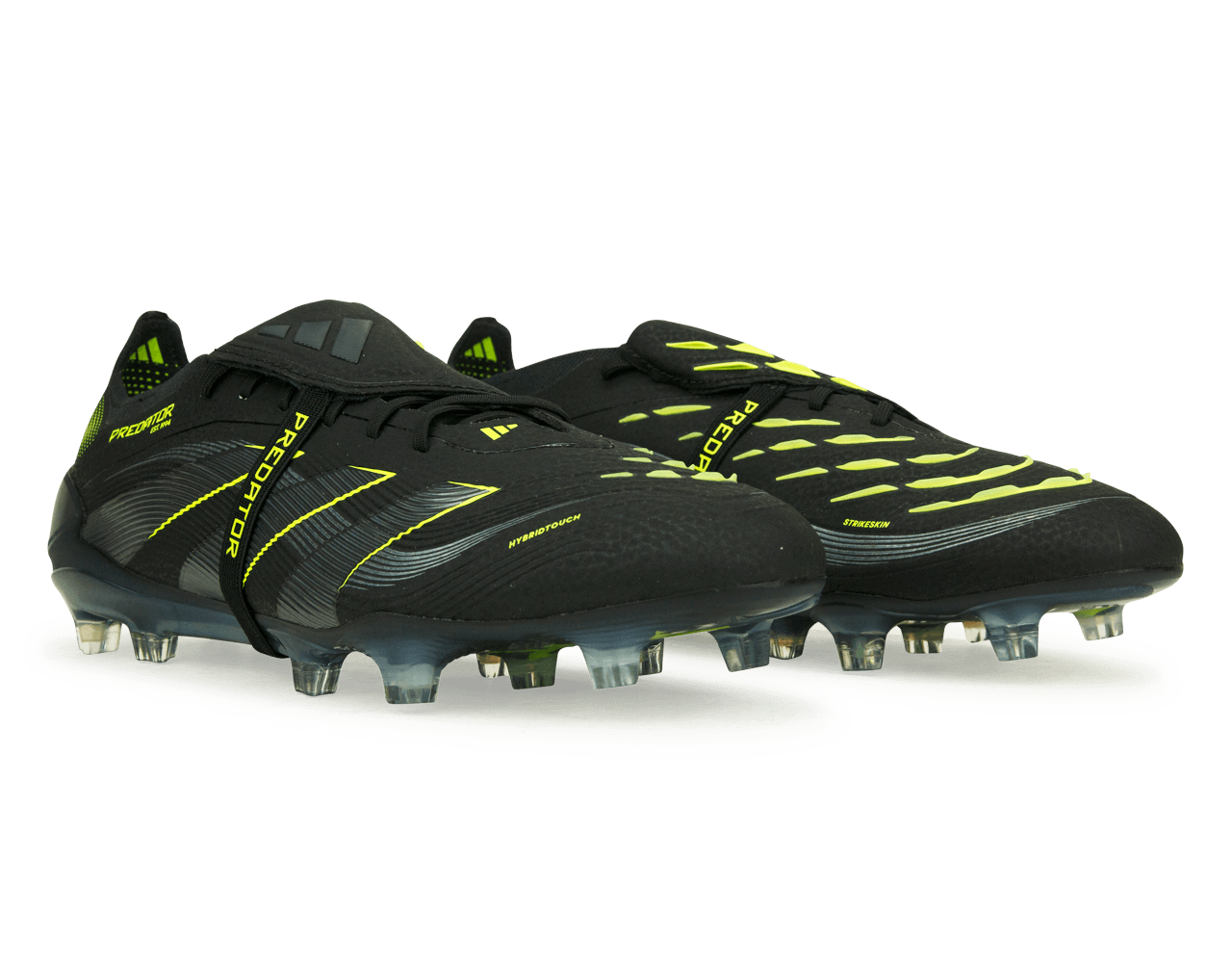 adidas Men's Predator Elite Foldover Tongue FG Black/Green - Image 4