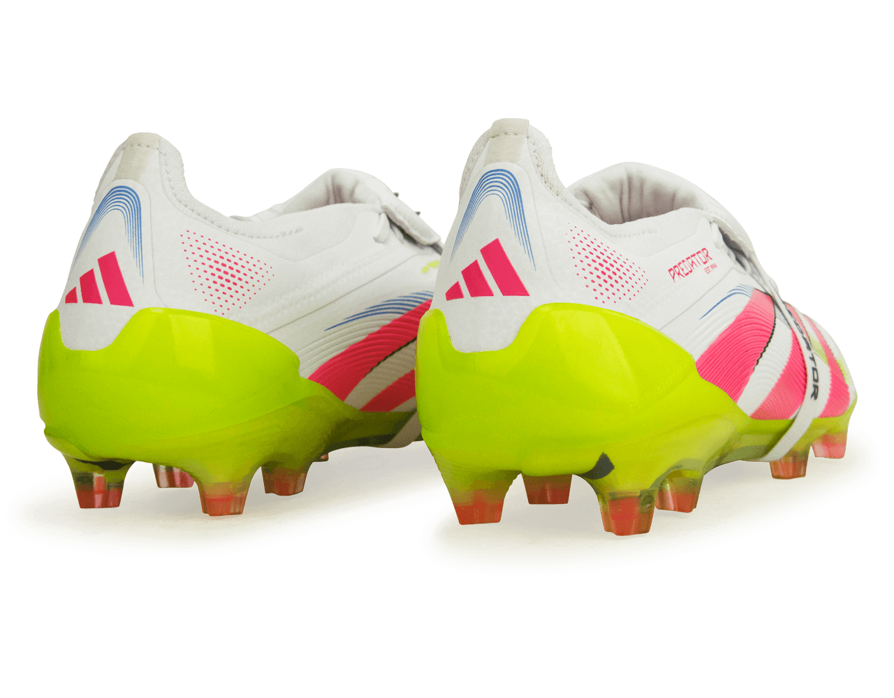 adidas Men's Predator Elite Foldover Tongue FG White/Pink/Lemon - Image 5