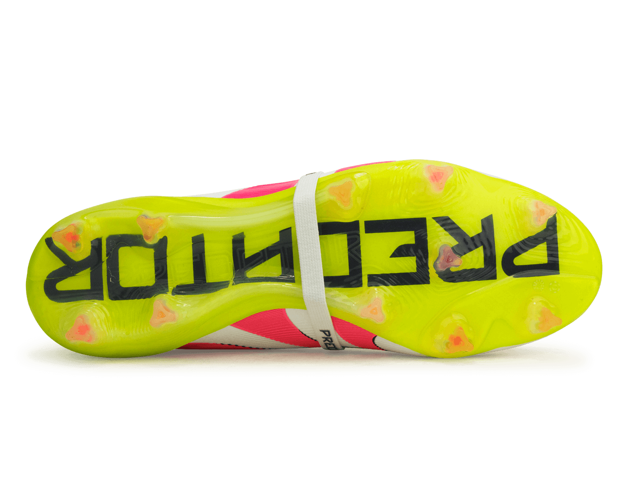 adidas Men's Predator Elite Foldover Tongue FG White/Pink/Lemon - Image 3