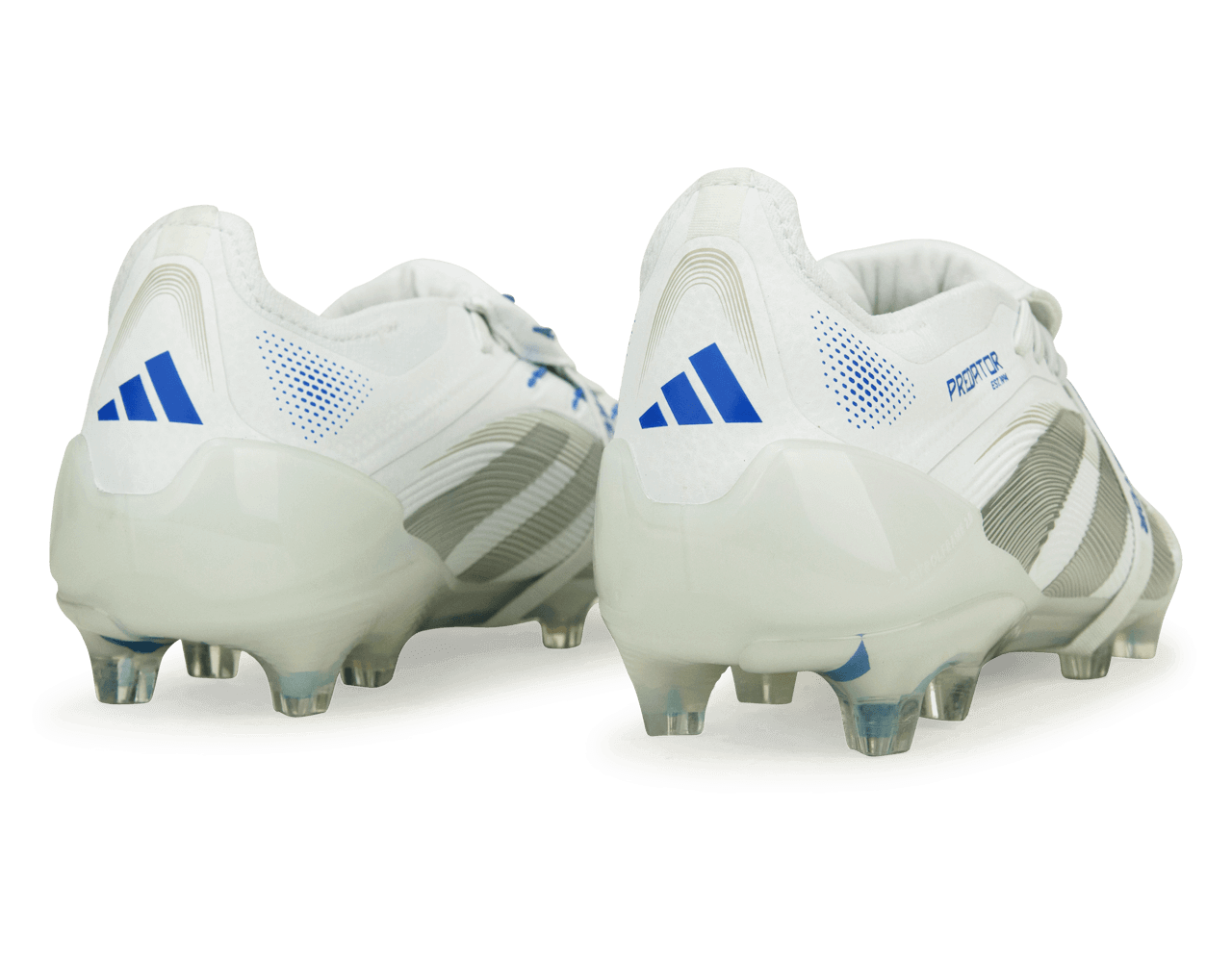 adidas Men's Predator Elite Foldover Tongue FG White/Silver/Royal - Image 4