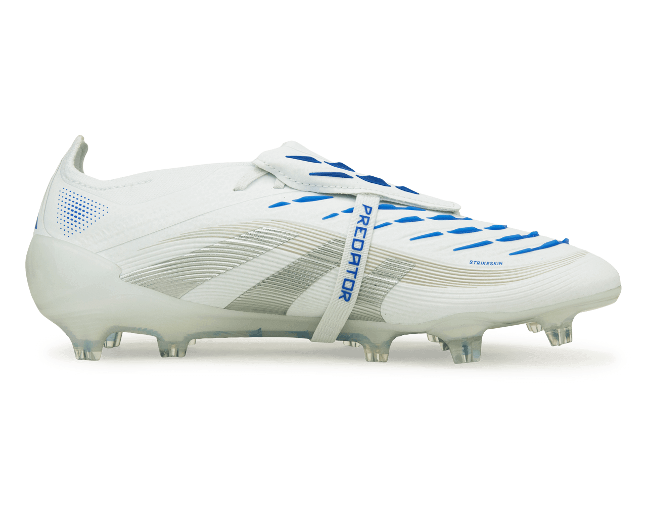 adidas Men's Predator Elite Foldover Tongue FG White/Silver/Royal - Image 2