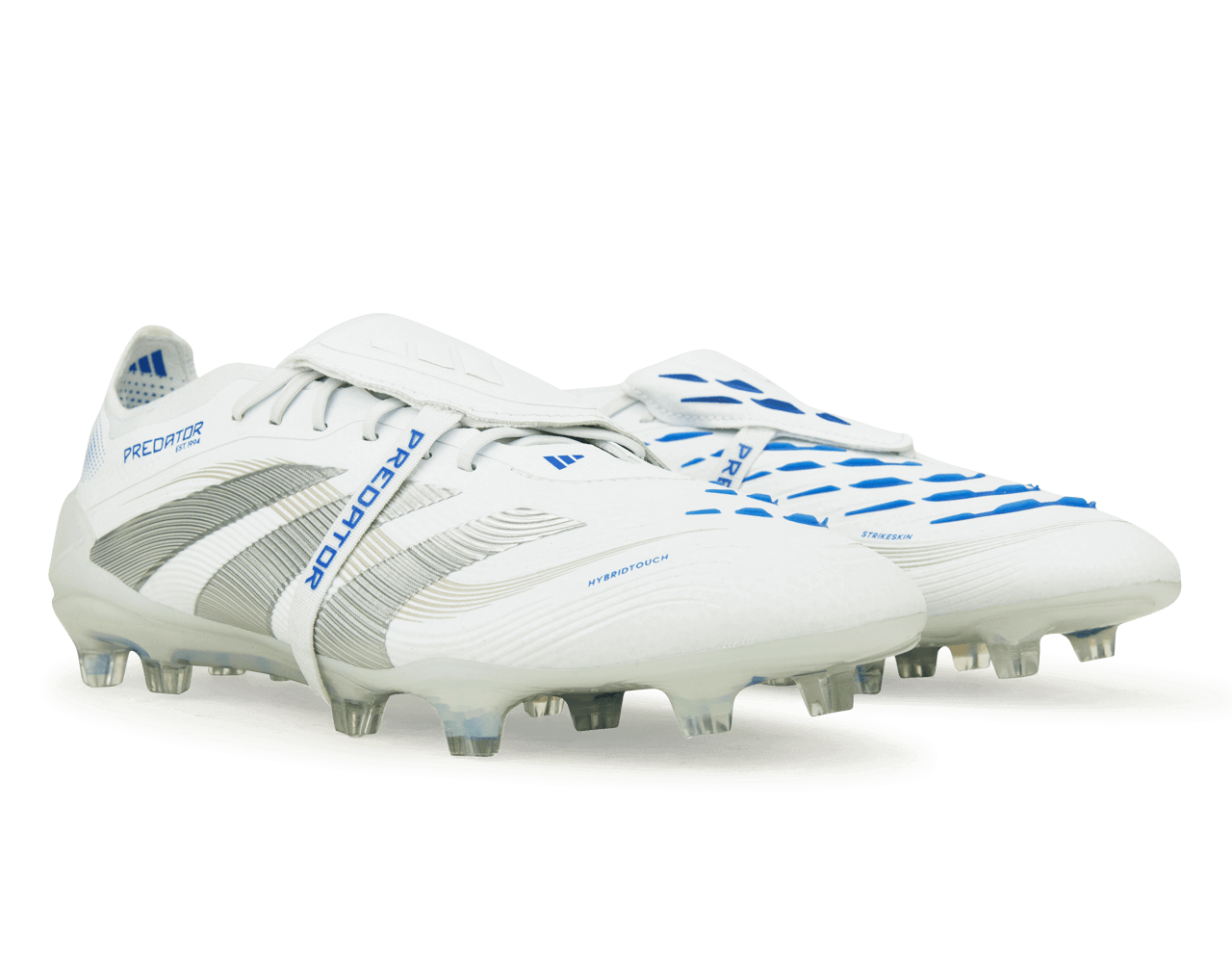 adidas Men's Predator Elite Foldover Tongue FG White/Silver/Royal - Image 3
