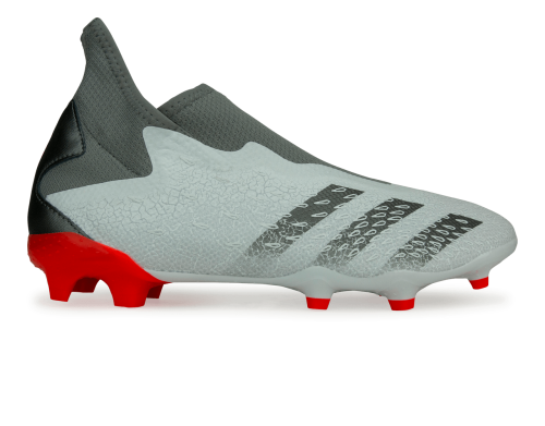 adidas Men's Predator Freak.3 Laceless FG Cloud White/Iron Metallic