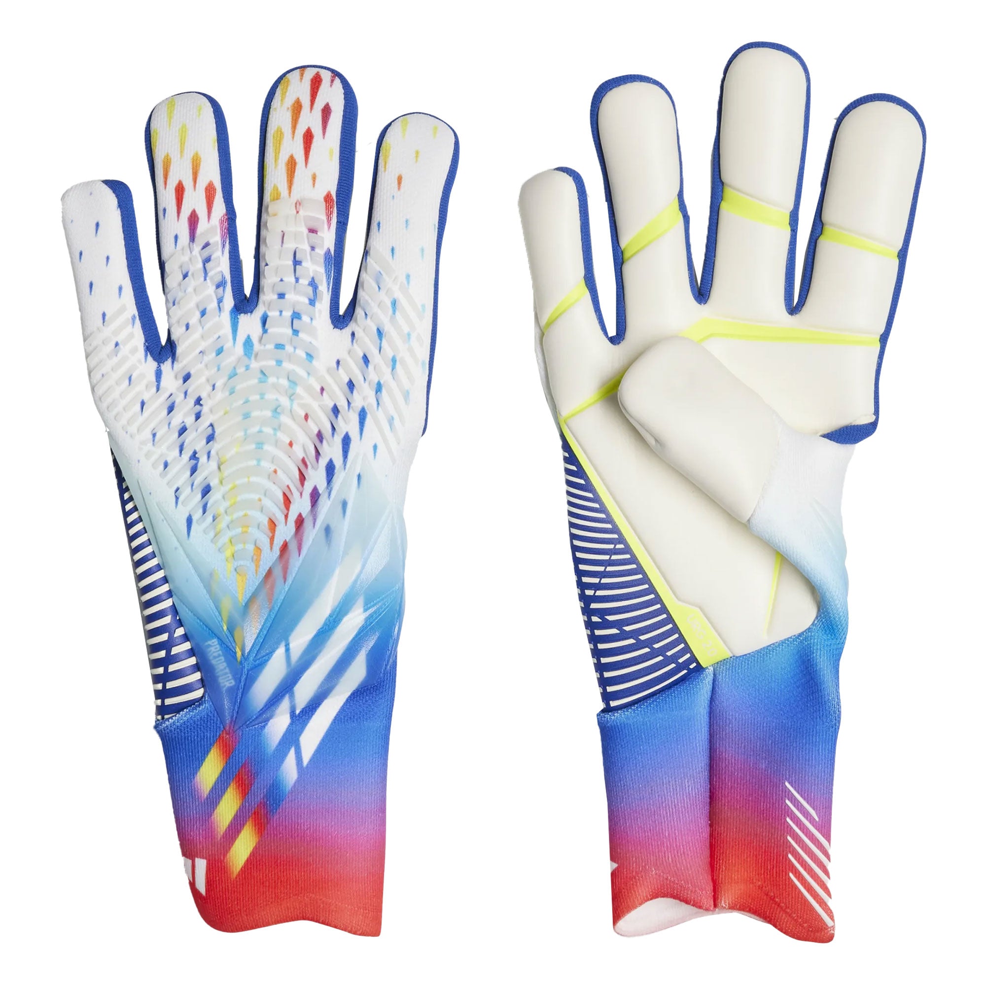 adidas Men's Predator GL Pro Goalkeeper Gloves White/Cyan