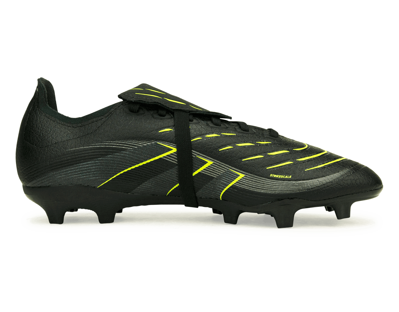 adidas Men's Predator League Foldover Tongue FG/MG Black/Green - Image 2