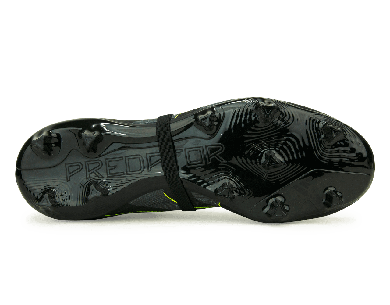 adidas Men's Predator League Foldover Tongue FG/MG Black/Green - Image 5