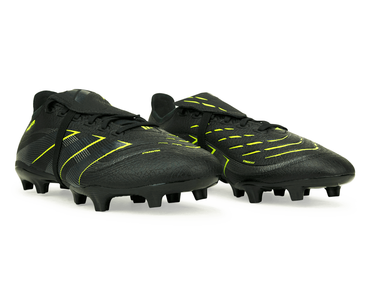 adidas Men's Predator League Foldover Tongue FG/MG Black/Green - Image 3