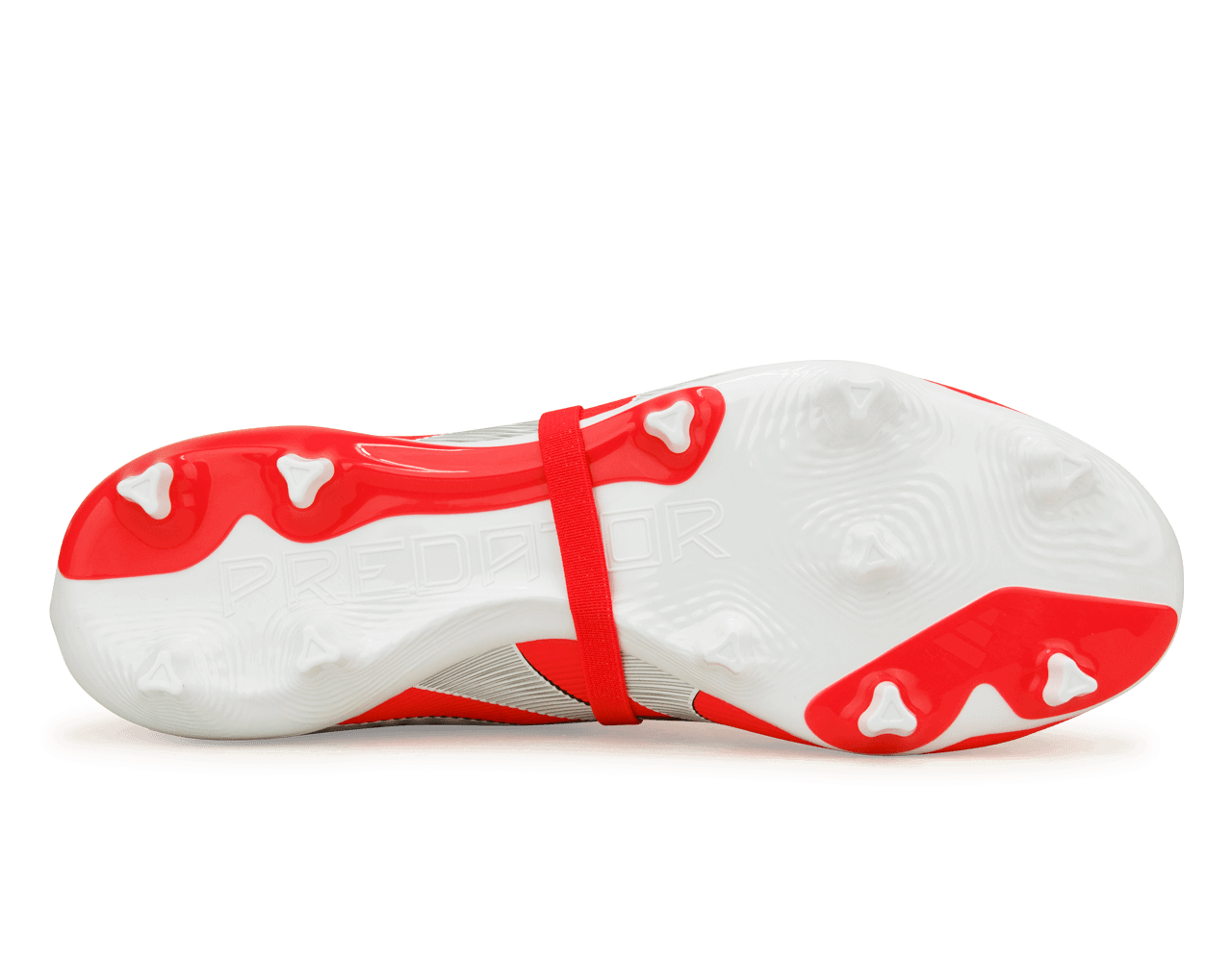 adidas Men's Predator League Foldover Tongue FG/MG Red/White/Black - Image 5