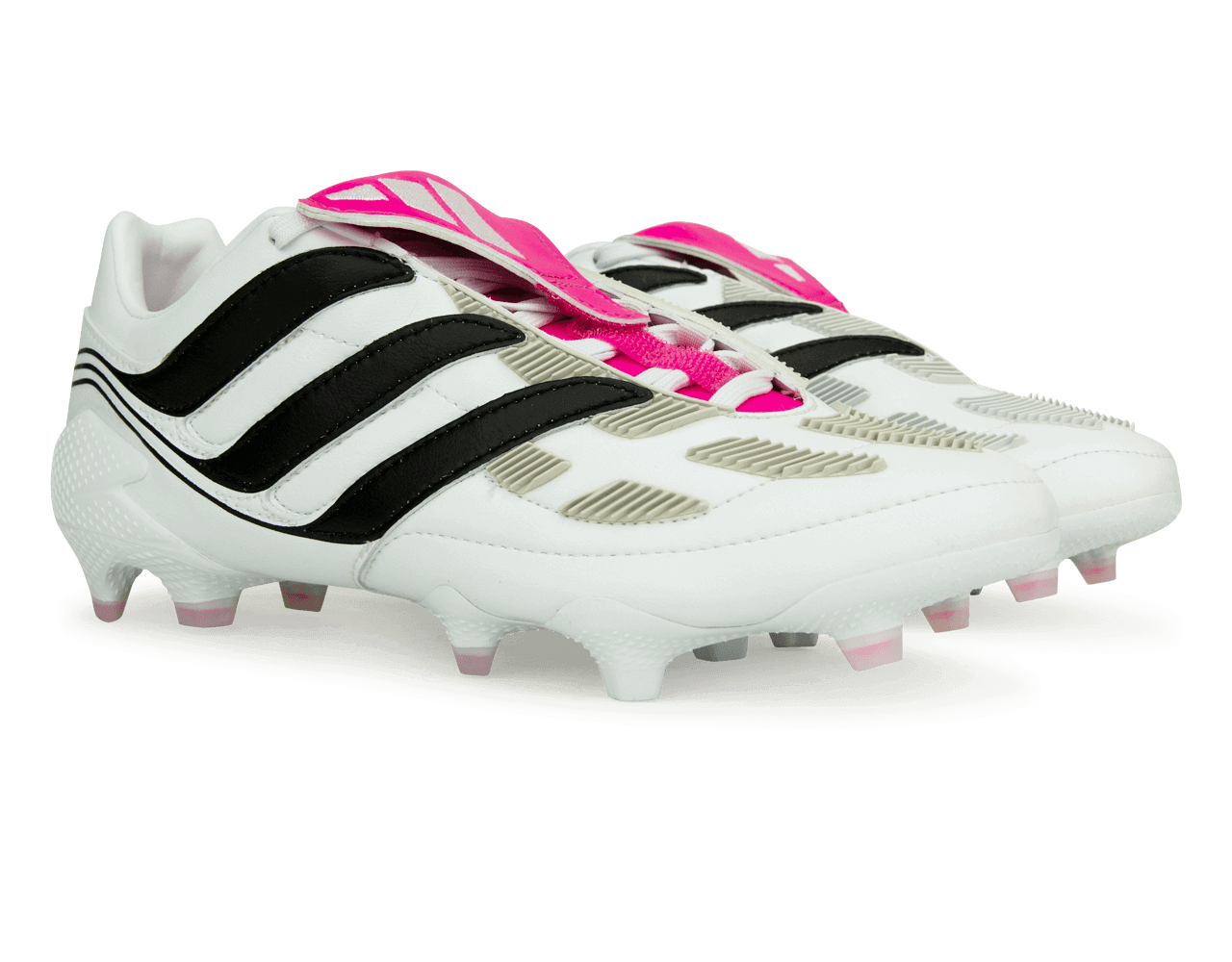 adidas Men's Predator Precision.1 FG Cloud White/Pink - Image 4