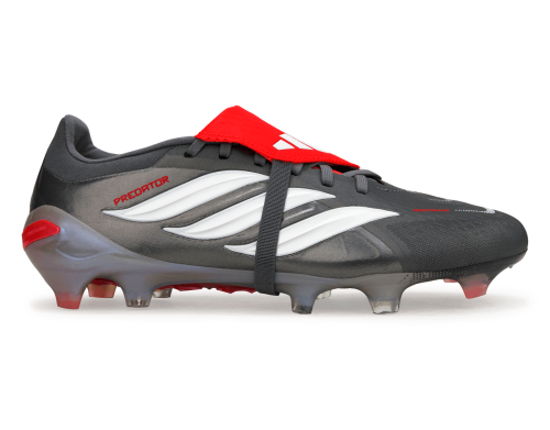 adidas Men's Predator Pro Foldover Tongue FG Iron Metallic/Red