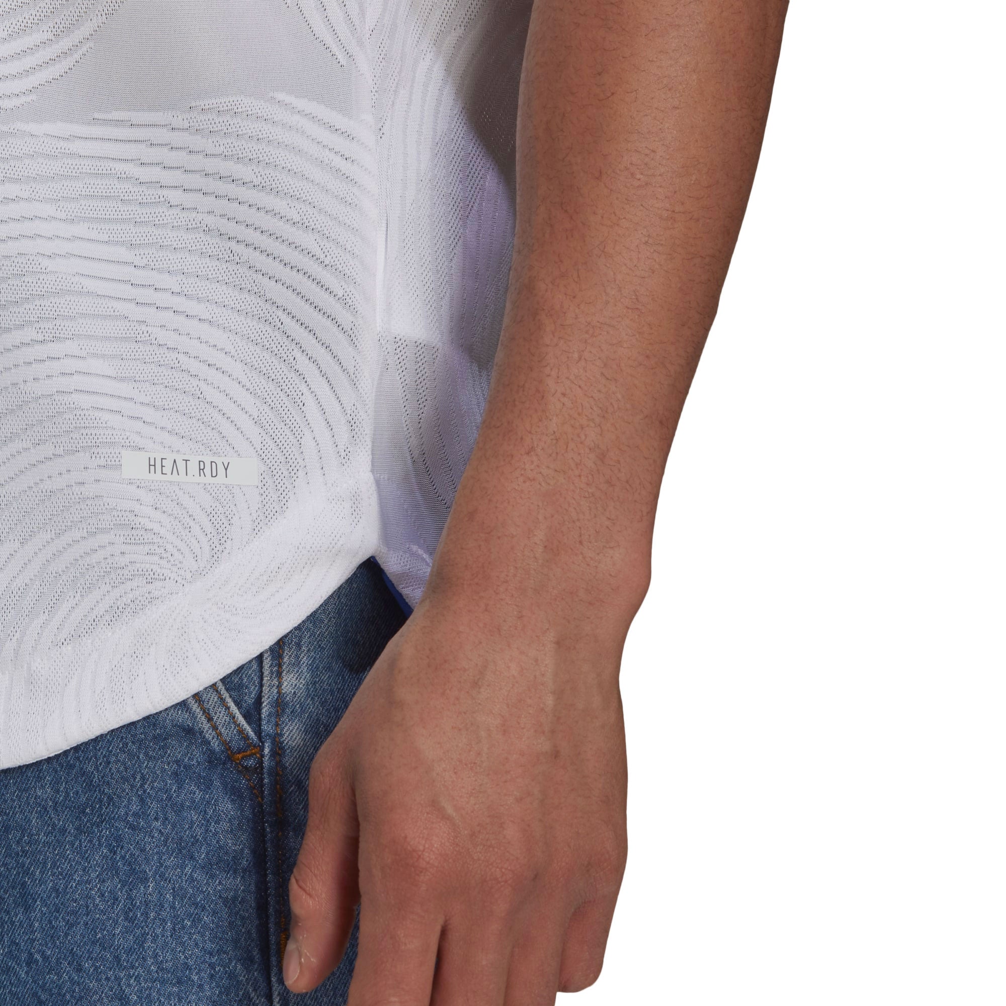 adidas Men's Real Madrid 2021/22 Authentic Home Jersey White/Blue - Image 3