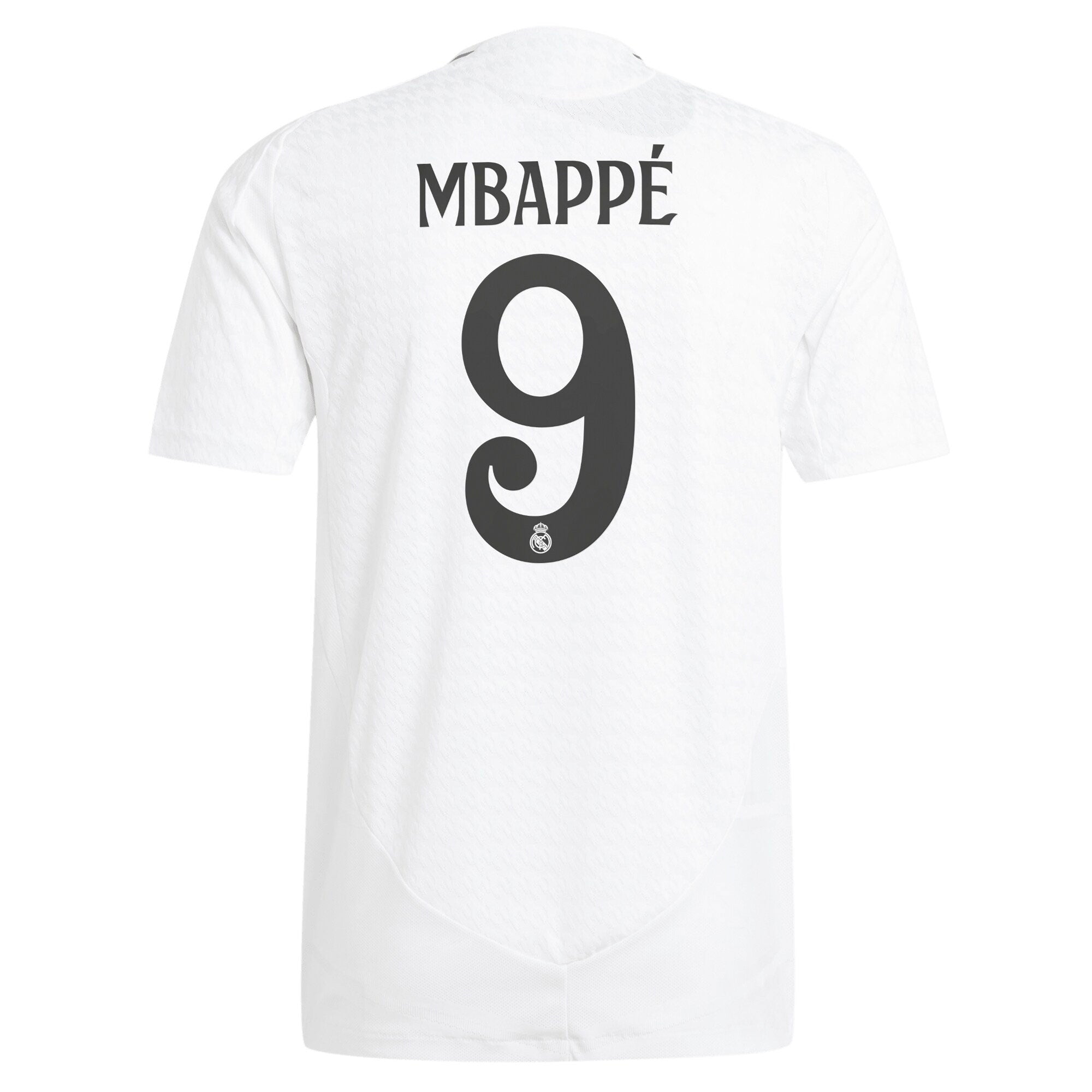 adidas Men's Real Madrid 2024/25 Authentic Home Jersey w/ Mbappe #9 Printing - Image 2