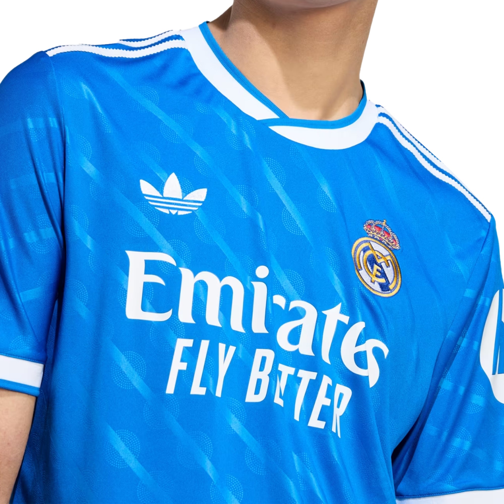 adidas Men's Real Madrid 2025/26 Third Jersey Blue Bird/ White - Image 3