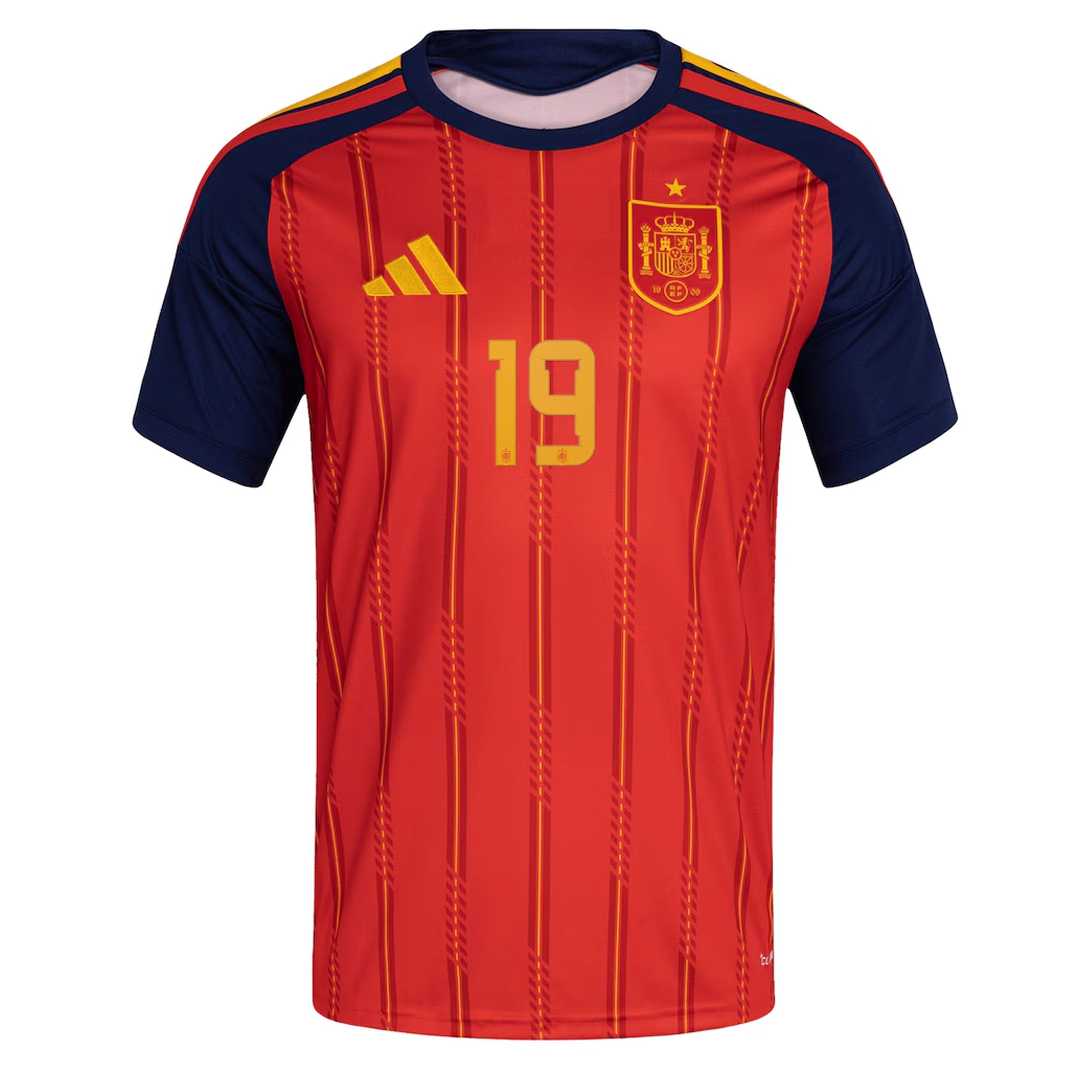 adidas Men's Spain World Cup 2026 Home Jersey w/ Lamine Yamal #19 Printing - Image 2