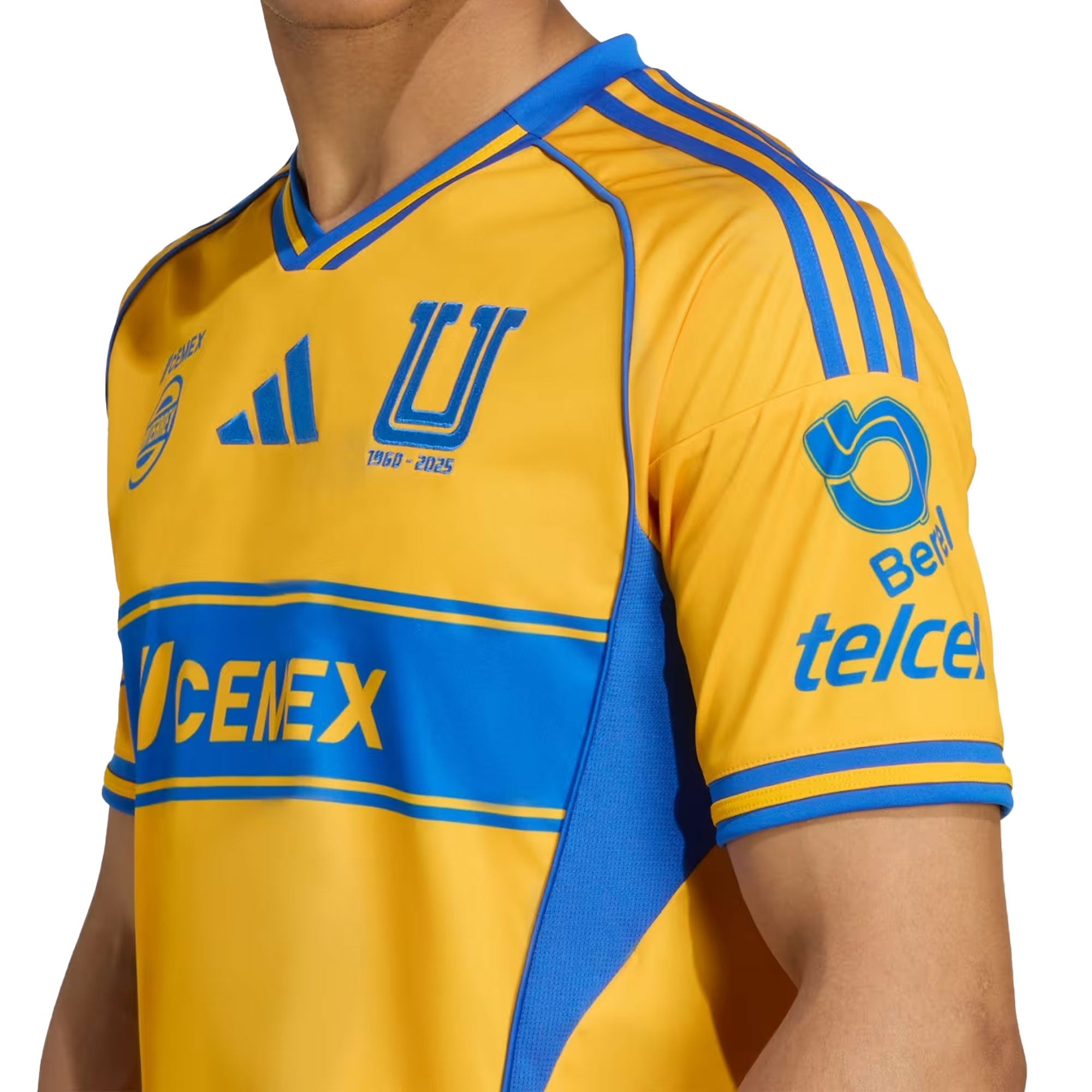 adidas Men's Tigres UANL 2025/26 Home Jersey Gold/Blue - Image 3
