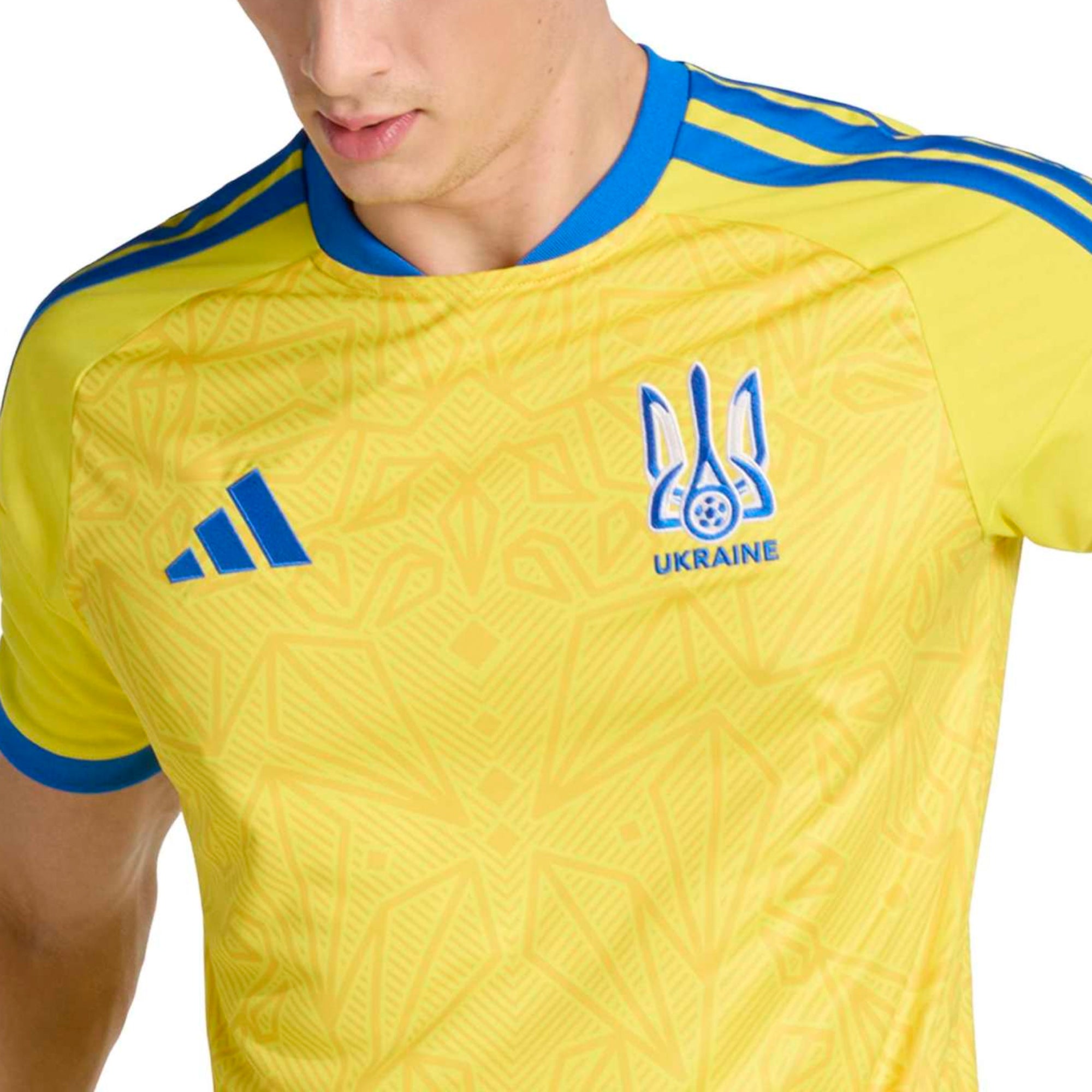 adidas Men's Ukraine 2026/27 Home Jersey Yellow - Image 3