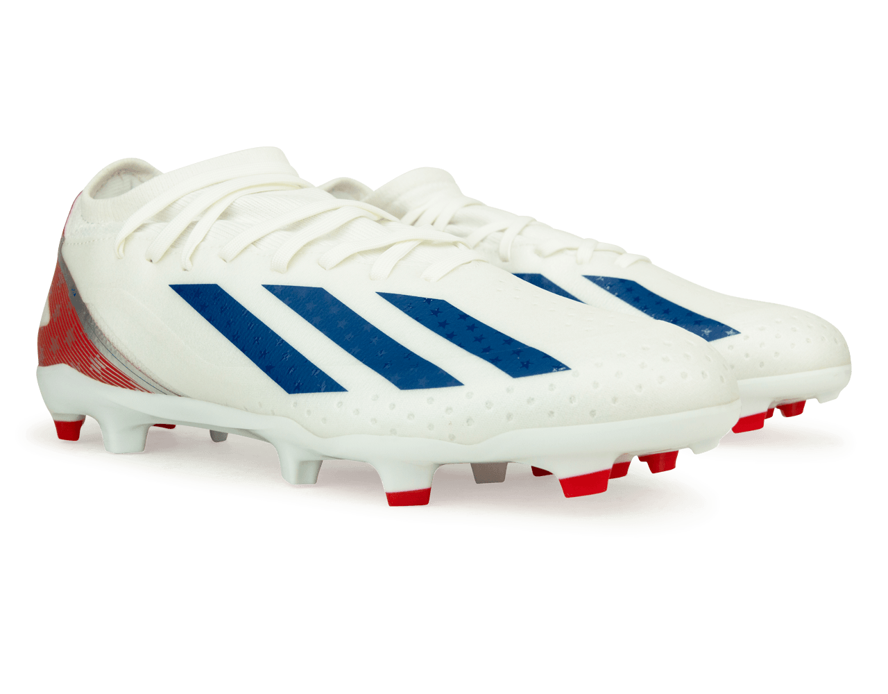 adidas Men's X Crazyfast USA.3 FG White/Red - Image 3