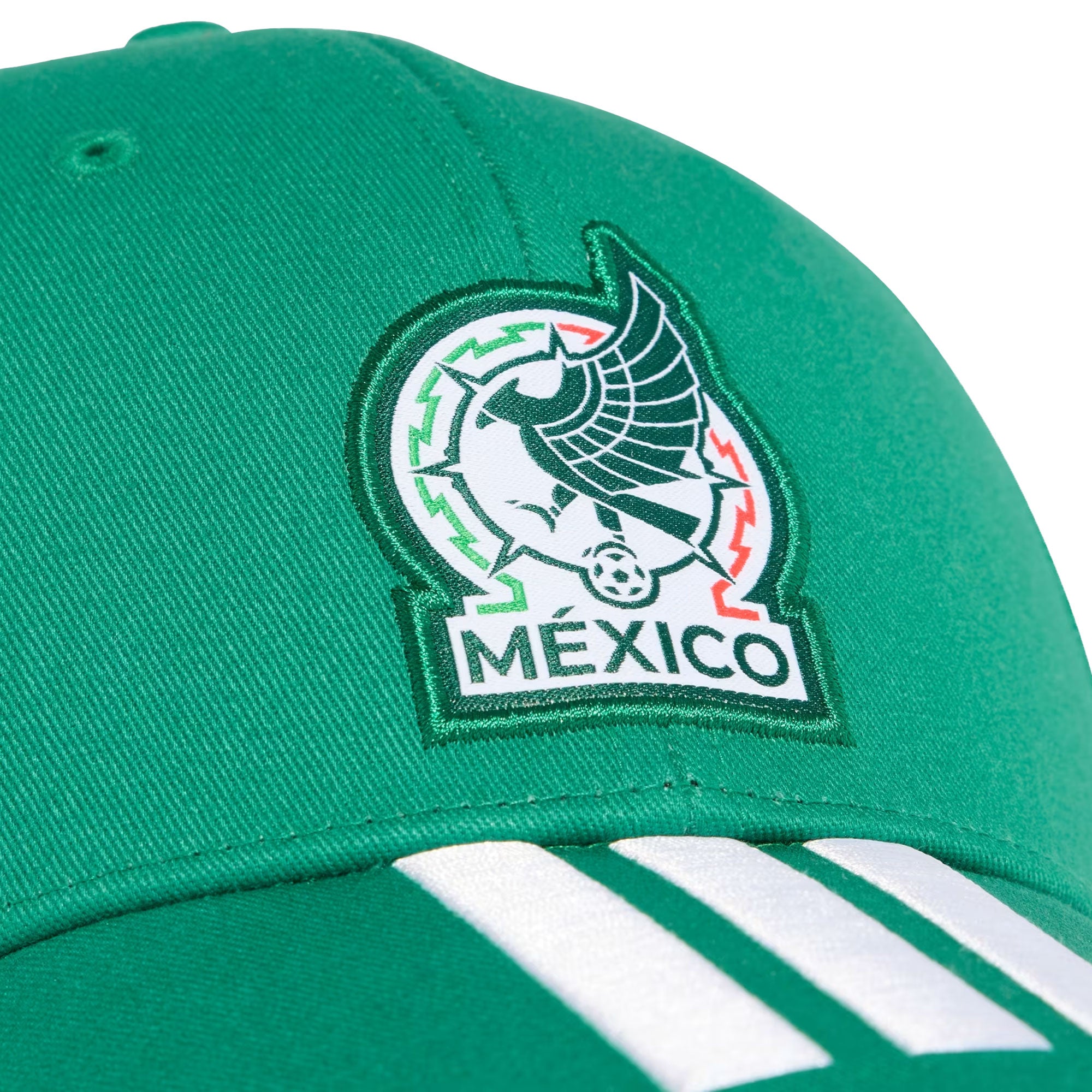 adidas Mexico World Cup 2026 3-Stripe Baseball Cap Green/White - Image 4