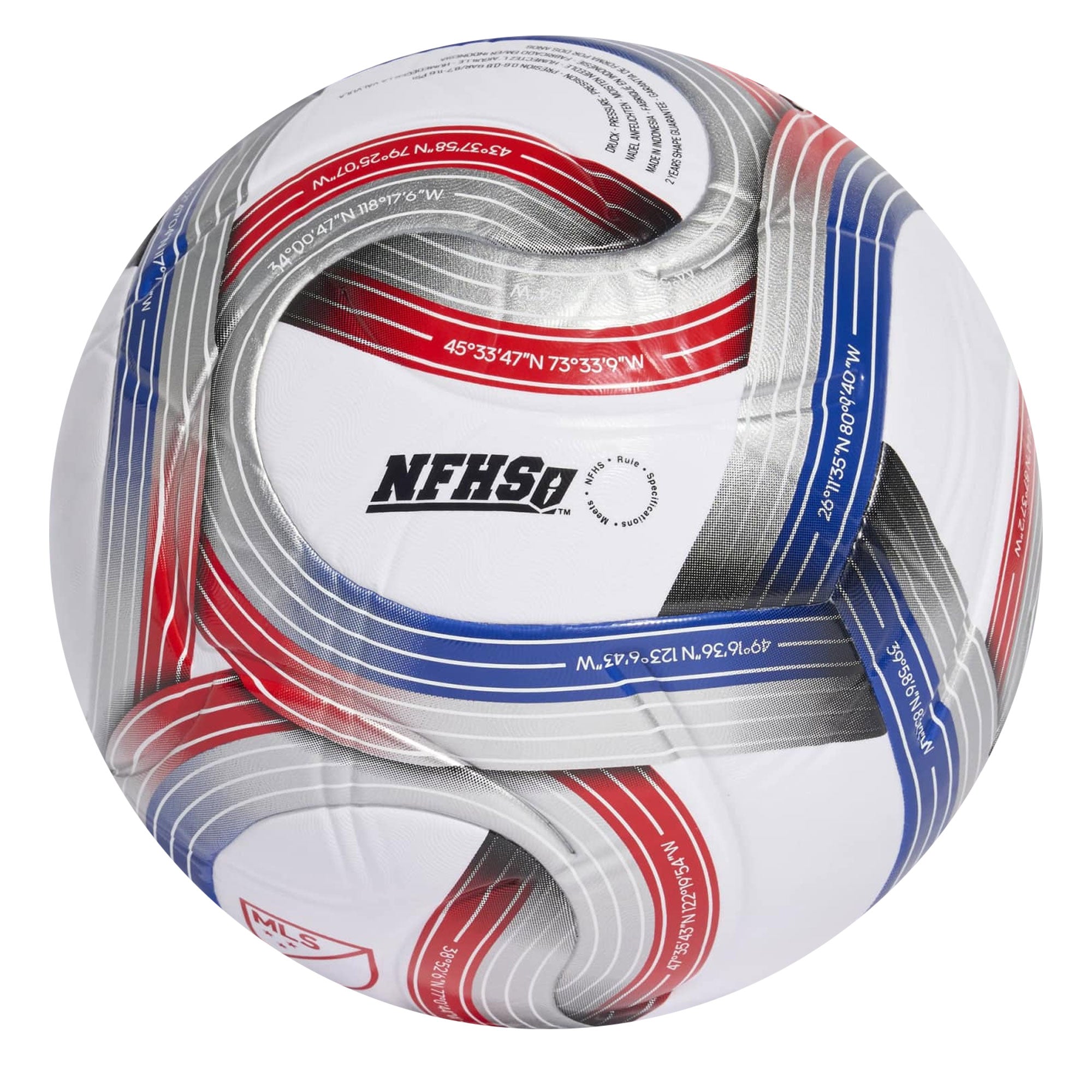 adidas MLS League 2026 NFHS Ball White/Royal Blue/Red - Image 2