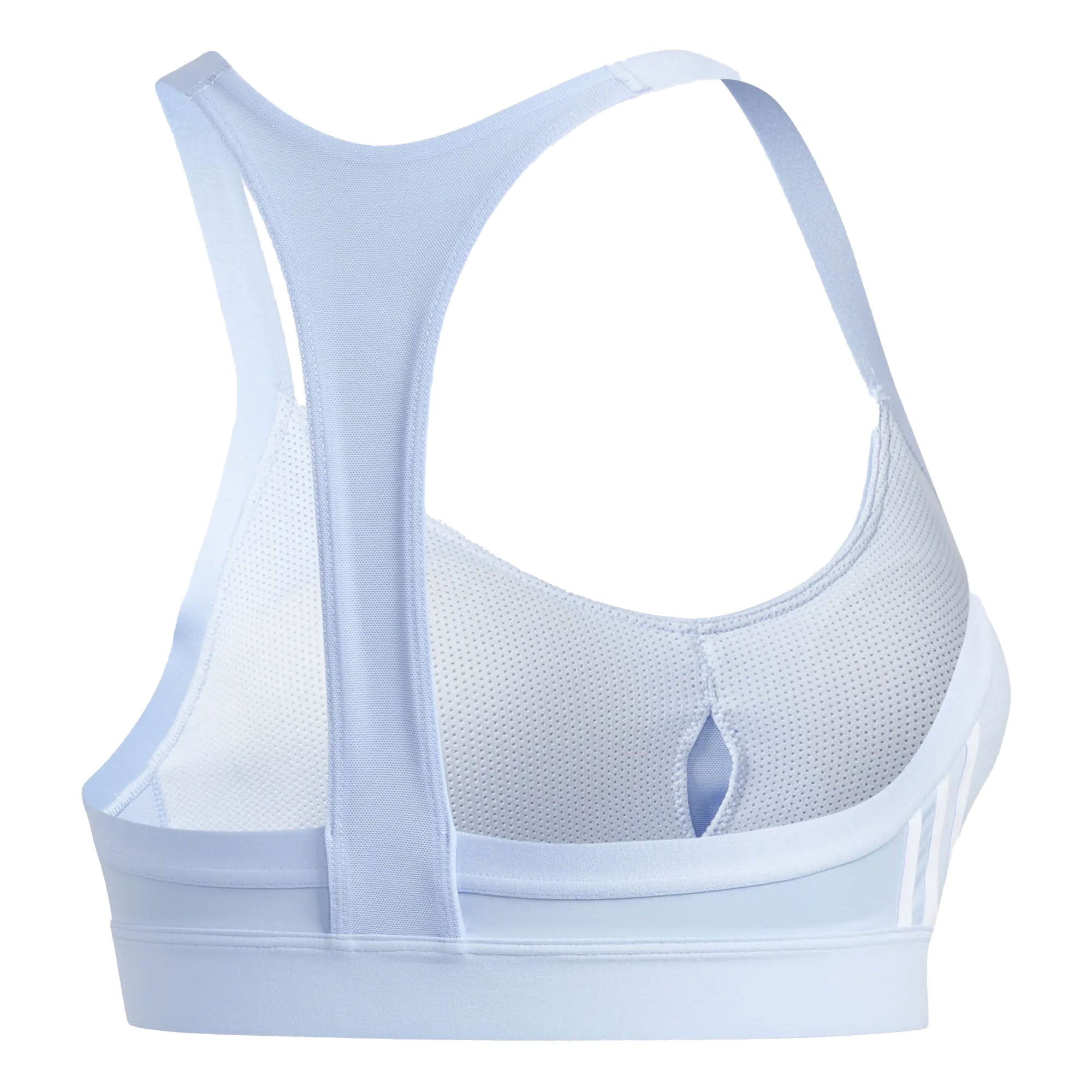 adidas Women's All Me 3-Stripes Bra Glo Blu/Ble Bri - Image 2