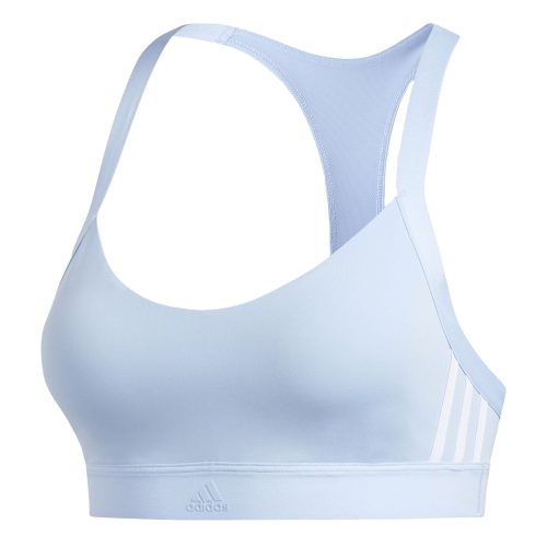 adidas Women's All Me 3-Stripes Bra Glo Blu/Ble Bri