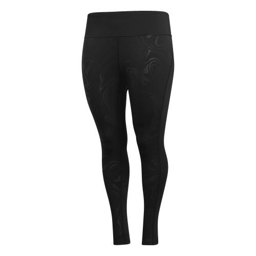 adidas Women's Believe This Glam On Long Tights (Plus Size) Black