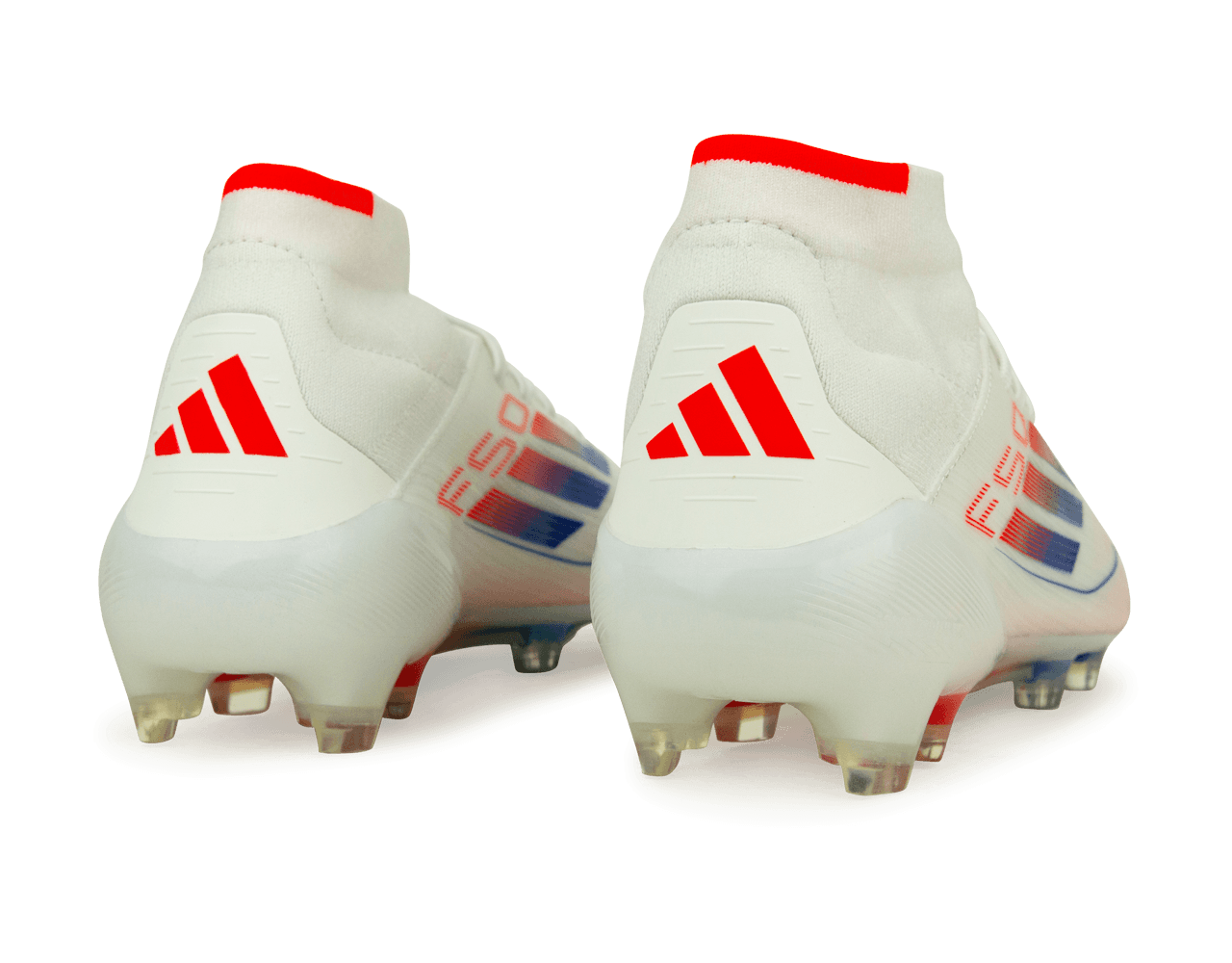 adidas Women's F50 Elite Mid FG White/Lucid Blue - Image 4