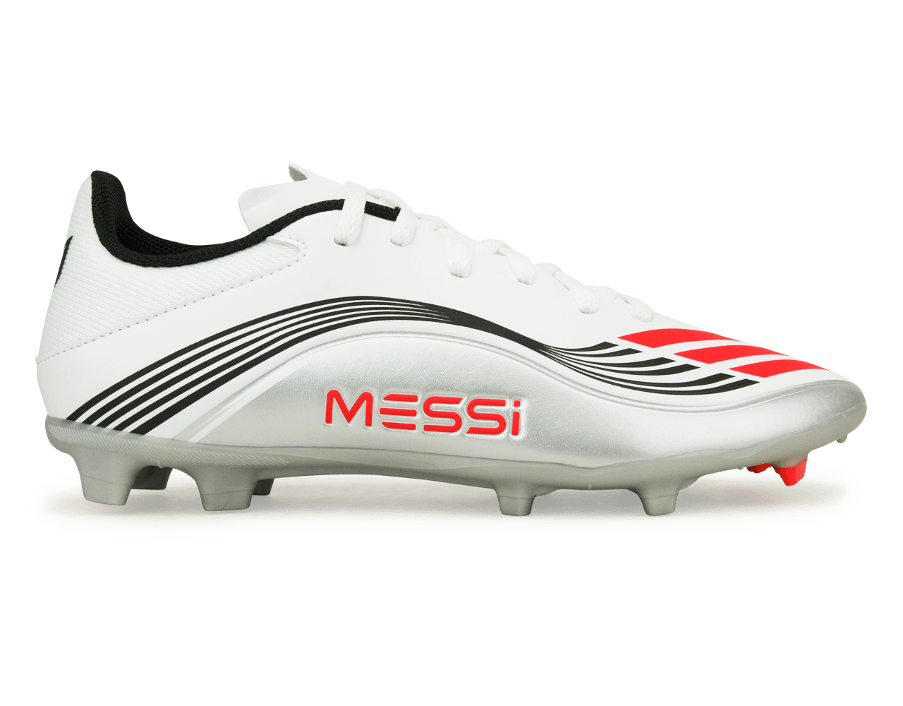 adidas Kids Messi F50 League FG/MG White/Red/Silver