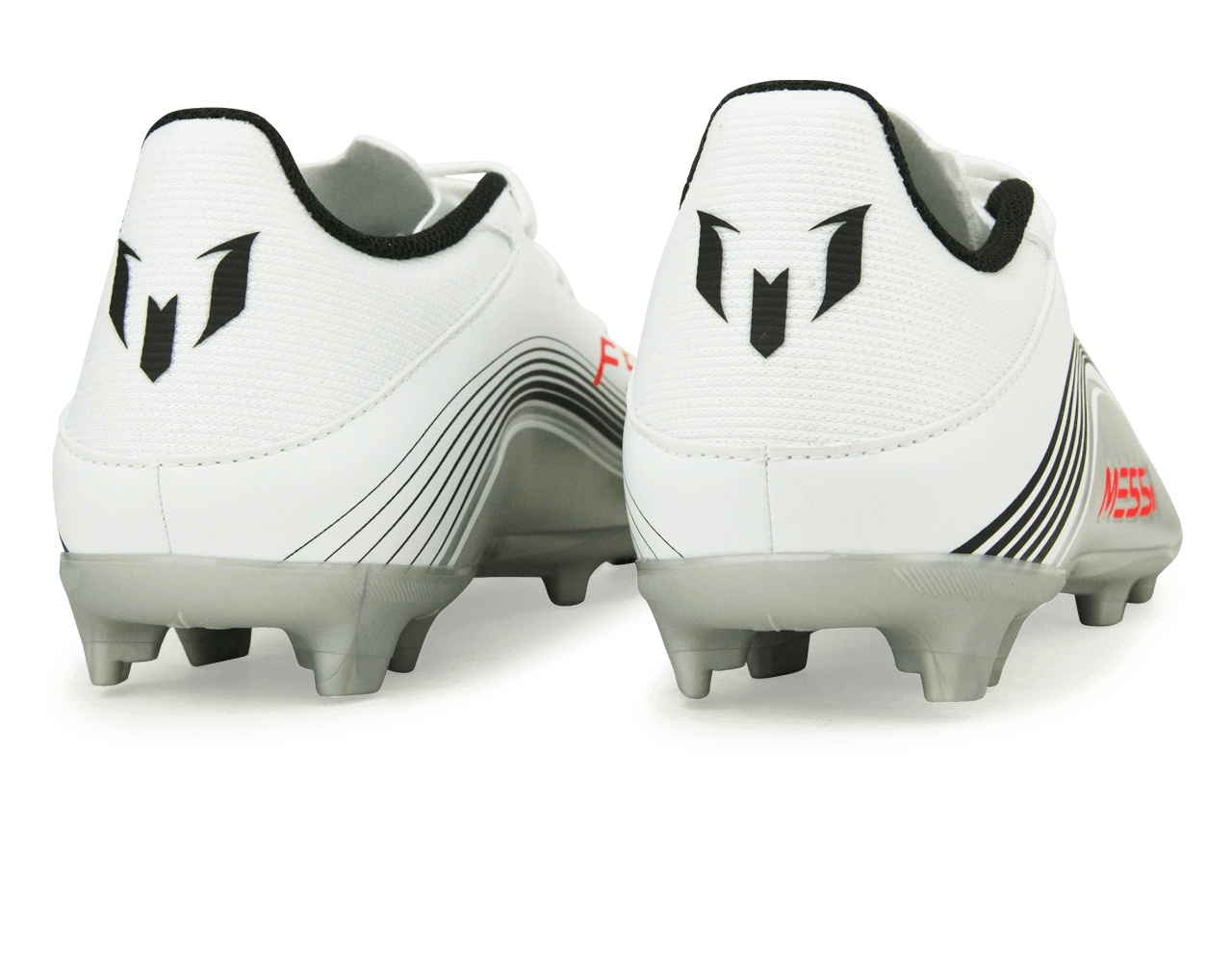 adidas Kids Messi F50 League FG/MG White/Red/Silver - Image 4