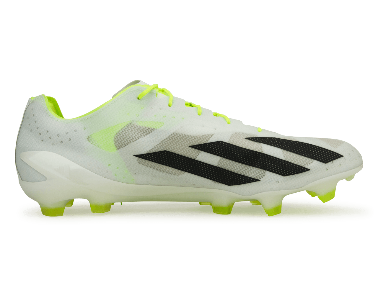 adidas Men's X Crazyfast+ FG White/Black/Lemon - Image 2