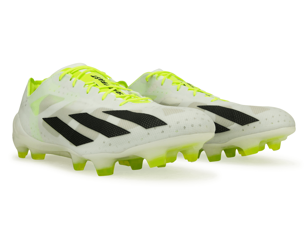 adidas Men's X Crazyfast+ FG White/Black/Lemon - Image 3