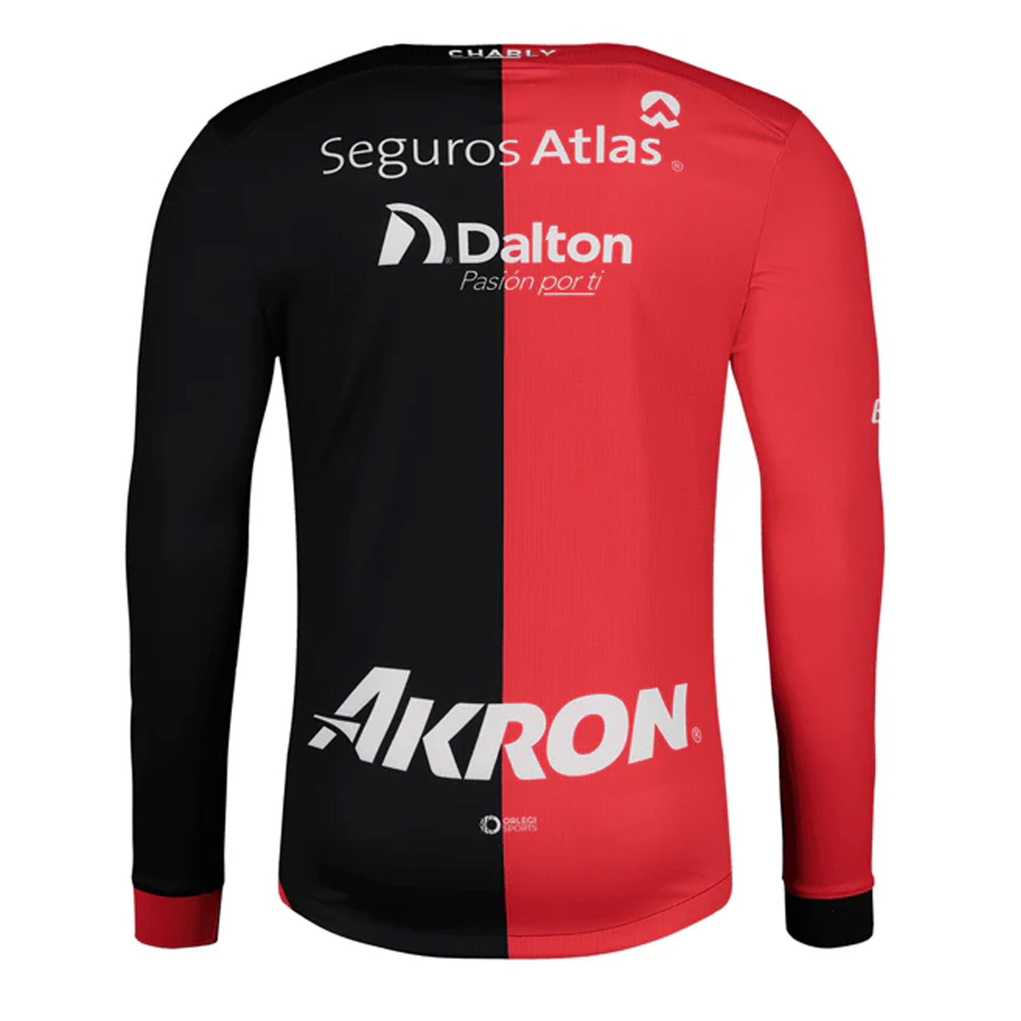 Charly Men's Atlas 2024/25 Authentic Long Sleeve Home Jersey Red/Black - Image 2