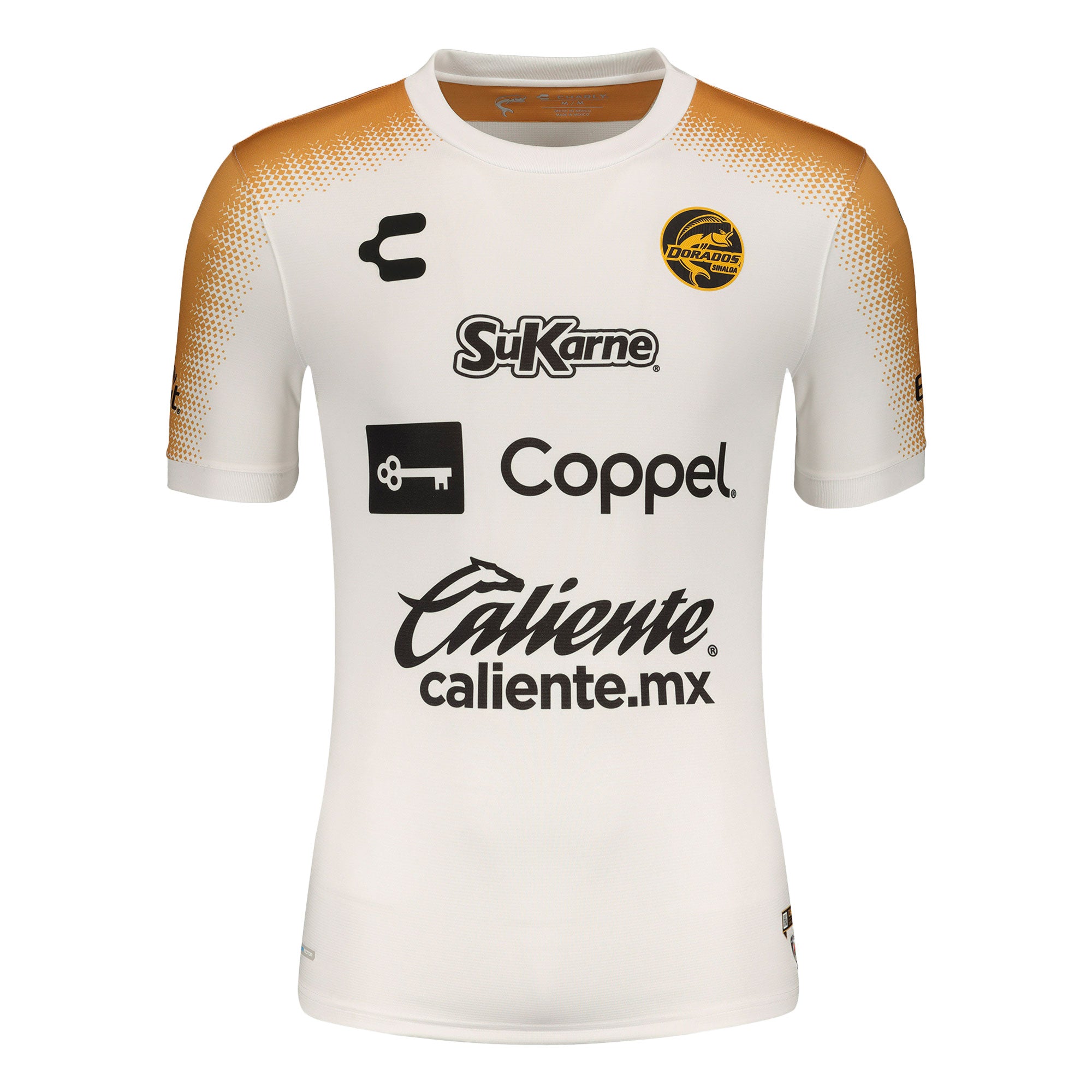 Charly Men's Dorados de Sinaloa 2021/22 Authentic Home Jersey White/Gold