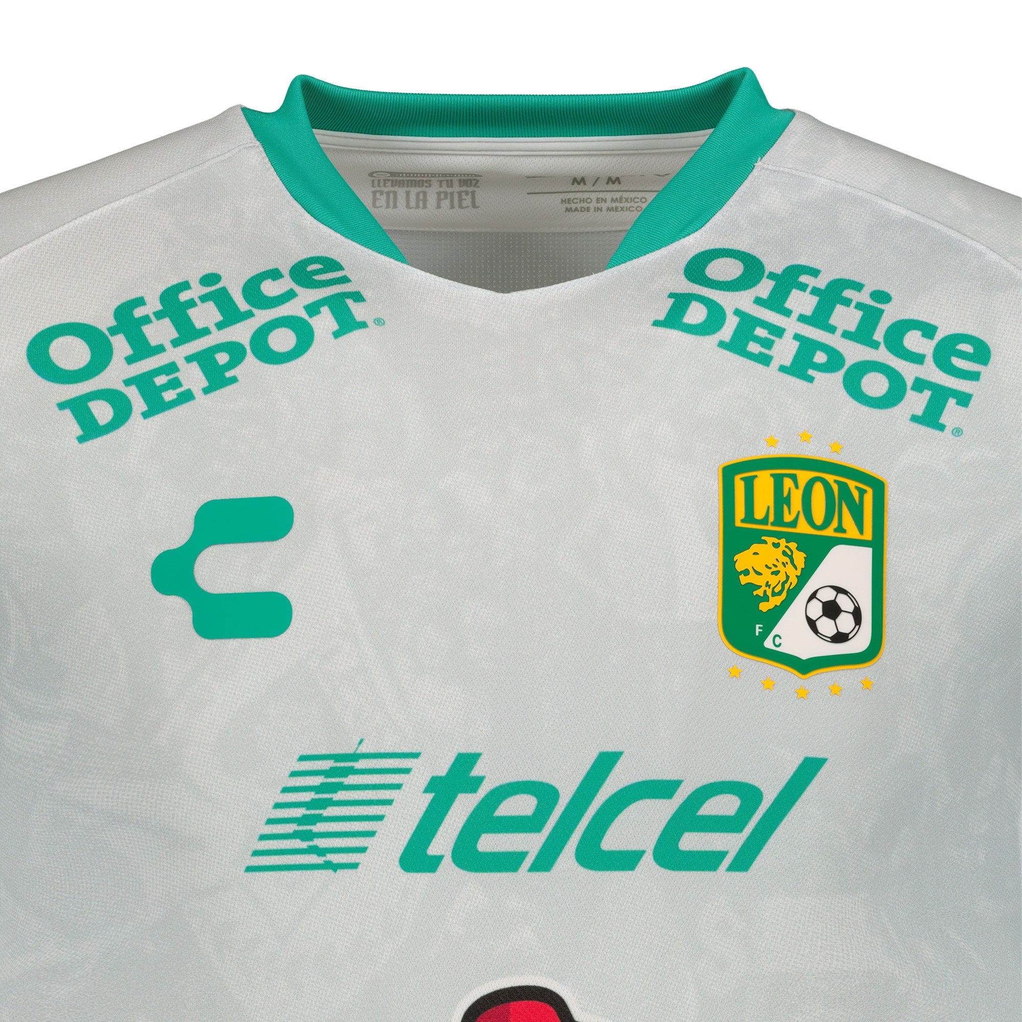 Charly Men's León 2021/22 Authentic Away Jersey Grey/Green - Image 3
