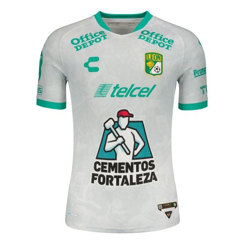 Charly Men's León 2021/22 Authentic Away Jersey Grey/Green
