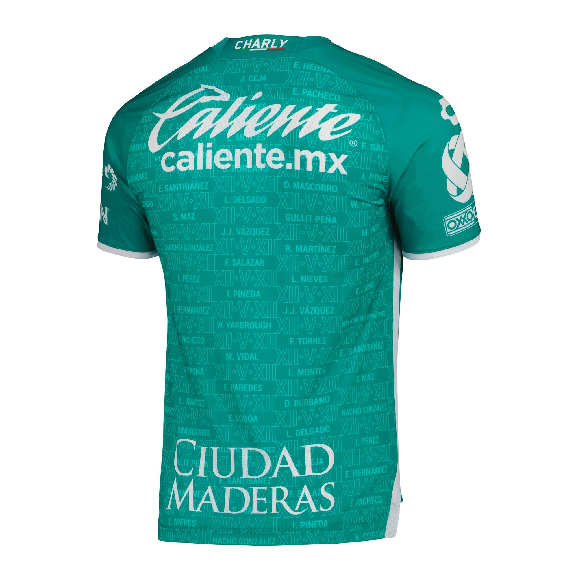 Charly Men's León 2022/23 Authentic Home Jersey Green/White - Image 2