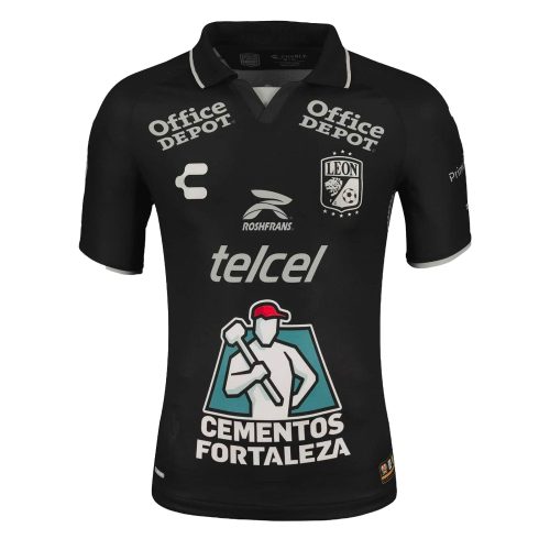 Charly Men's Leon 2023/24 Authentic Away Jersey Black/Grey