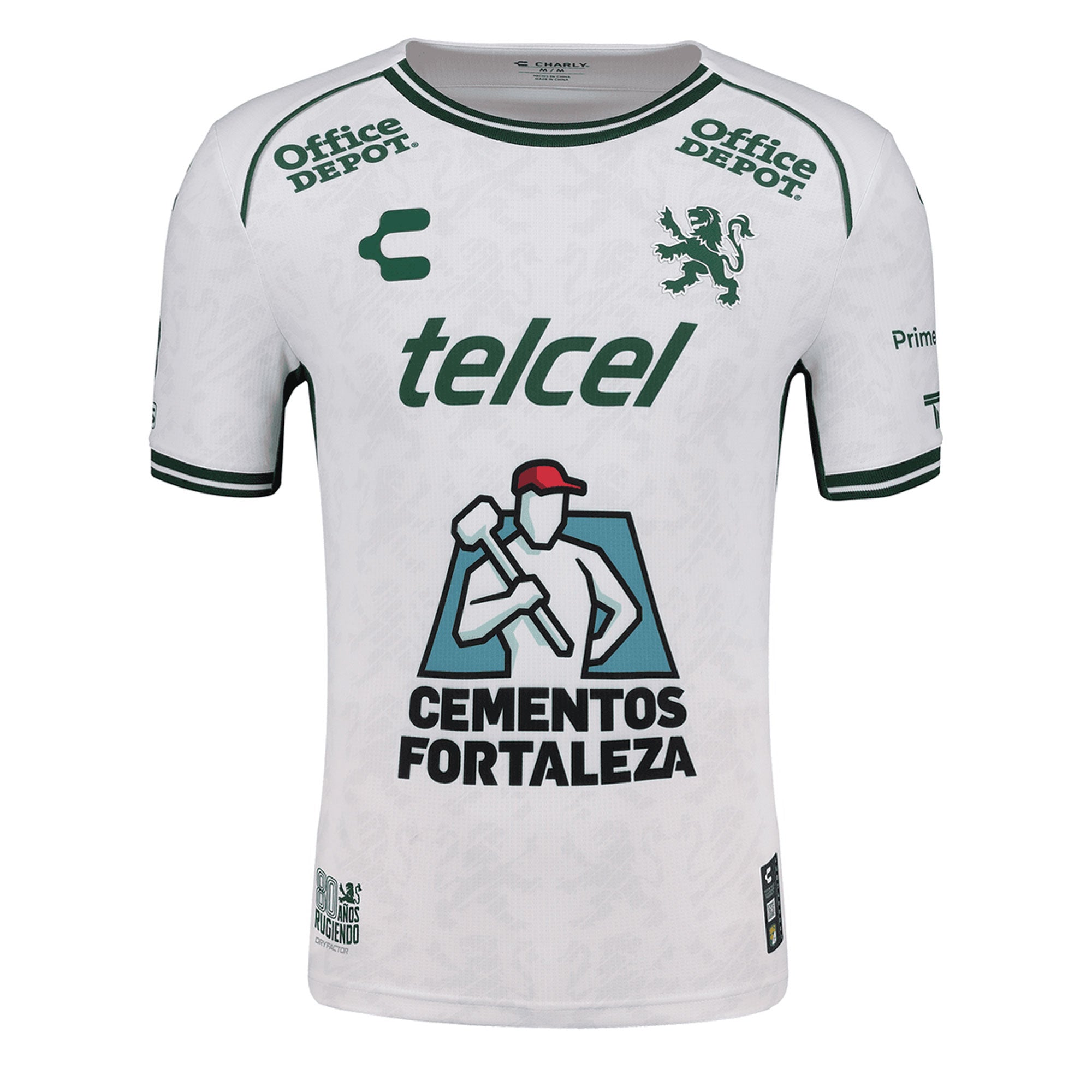 Charly Men's Leon 2024/25 Authentic Away Jersey White/Green