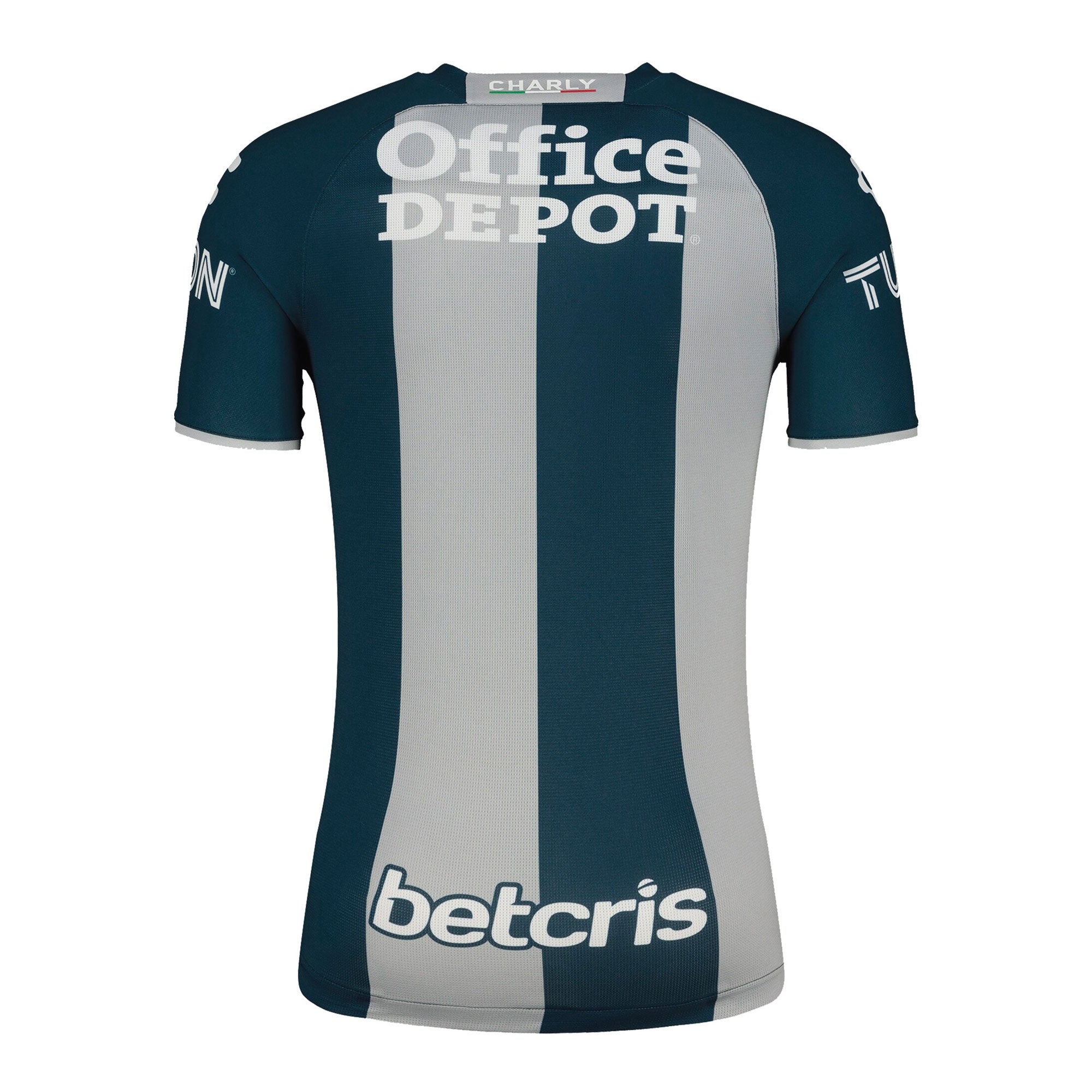 Charly Men's Pachuca 2022/23 Authentic Home Jersey Grey/Silver - Image 2