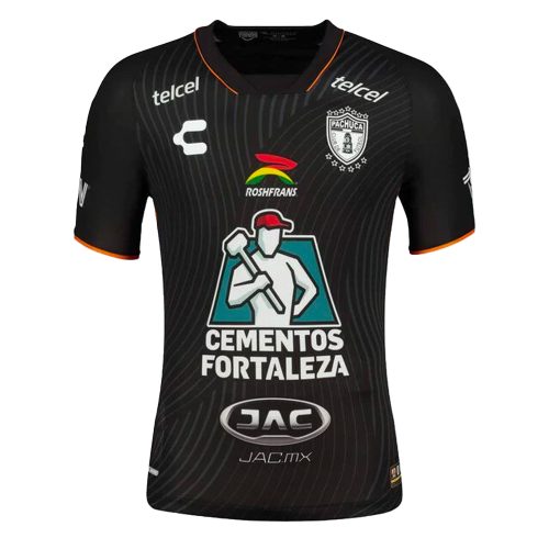 Charly Men's Pachuca 2023/24 Authentic Away Jersey Black/White