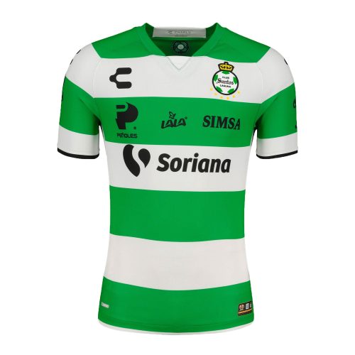 Charly Men's Santos Laguna 2022/23 Authentic Home Jersey Green/White